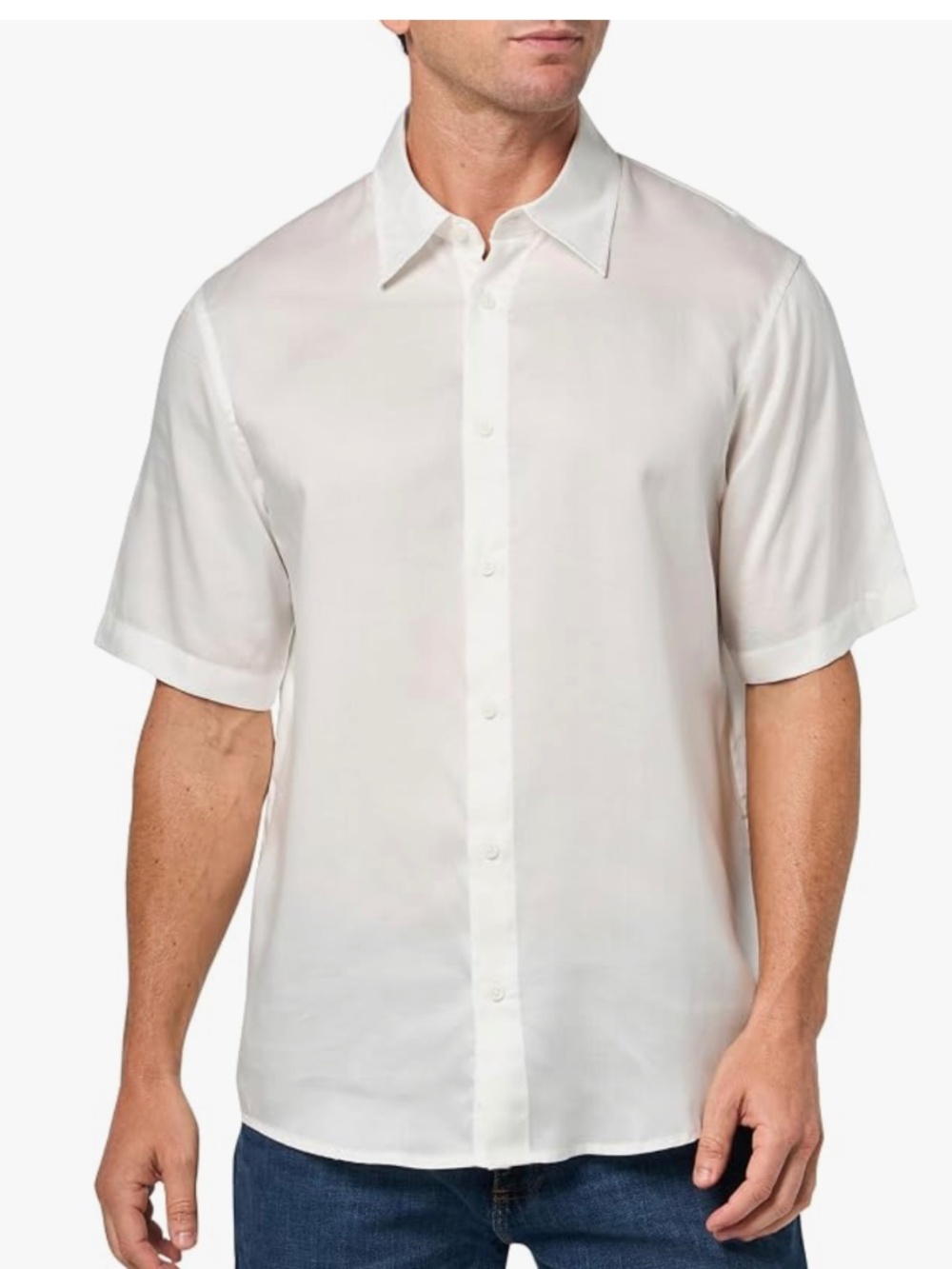 ARMANI EXCHANGE AX Silk Shirt in White (X-Small) NEW $150 MSRP